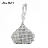 Luxy Moon New diamond evening bags Gold clutch silver purse bolsa feminina mini wallets solid bag High quality bridal purse