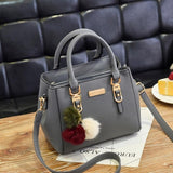 Brand women hairball ornaments totes solid sequined handbag hotsale party purse ladies messenger crossbody shoulder bags LB750