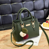 Brand women hairball ornaments totes solid sequined handbag hotsale party purse ladies messenger crossbody shoulder bags LB750