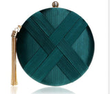 LUXY MOON Evening Bags Desinger Handbags Fashion Tassel Women's Purse Clutch  Wedding Wallet Round Clutch Shoulder Bag ZD797
