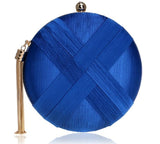 LUXY MOON Evening Bags Desinger Handbags Fashion Tassel Women's Purse Clutch  Wedding Wallet Round Clutch Shoulder Bag ZD797