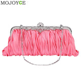 Bridal Women Satin Crystal Clutch