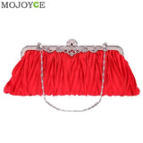 Bridal Women Satin Crystal Clutch