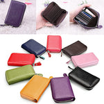 Womens Leather Mini Slim Wallet