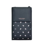 Ladies Cellphone Bag Japan and Korea fashion print multi-function Student Wallet Casual Women Shoulder Bag Large Card Holder