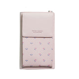 Ladies Cellphone Bag Japan and Korea fashion print multi-function Student Wallet Casual Women Shoulder Bag Large Card Holder