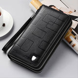 VORMOR Luxury Brand 100% Genuine Leather Cowhide Portomonee Fashion  Male Wallet Men Long Clutch with Coin Purse Pocket Rfid