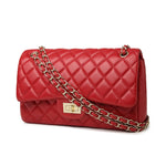 Chains double flap quilted bag