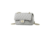 Chains double flap quilted bag