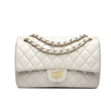 Chains double flap quilted bag