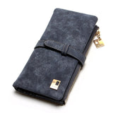 Leather Zipper Wallet Women's