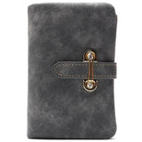 Women Wallet Drawstring Nubuck Leather