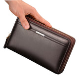 Hot Sale Men Wallet Black Brown Dollar Price Money Clip Clutch Bag Men's Purses PU Leather Wallets Man Long High Quality