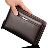 Hot Sale Men Wallet Black Brown Dollar Price Money Clip Clutch Bag Men's Purses PU Leather Wallets Man Long High Quality
