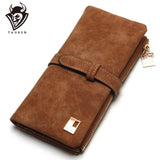 Leather Zipper Wallet Women's