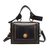 Satchel Rivet Crossbody  Handbag