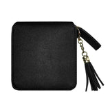 Female Small Handbag Leather Square Elegant Women Zipper Coin Wallets Holder PU Leather Casual Tassels Fashion Square Purses