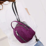 THINKTHENDO 3-Layer Zip Crossbody Bag Phone Purse Wallet Nylon Handbags for Women