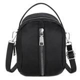 THINKTHENDO 3-Layer Zip Crossbody Bag Phone Purse Wallet Nylon Handbags for Women