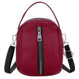 THINKTHENDO 3-Layer Zip Crossbody Bag Phone Purse Wallet Nylon Handbags for Women