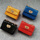 2019 Mini Bags For Girls Small Square Bag PU Leather Crossbody Bag Kids Fashion Wild Shoulder Bag Korean Handbag Girls Wallet