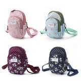 Retro Flower Women Wallet Purse Coin Cell Phone Mini Crossbody Shoulder Bag  12x6.5x18cm