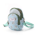 Retro Flower Women Wallet Purse Coin Cell Phone Mini Crossbody Shoulder Bag  12x6.5x18cm