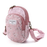 Retro Flower Women Wallet Purse Coin Cell Phone Mini Crossbody Shoulder Bag  12x6.5x18cm