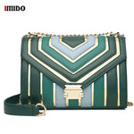 Crossbody  Green  Chain Flap Bags